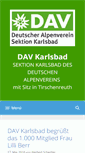 Mobile Screenshot of dav-karlsbad.de